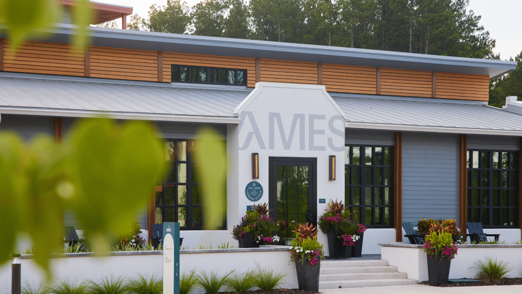 Exterior clubhouse view at The Ames